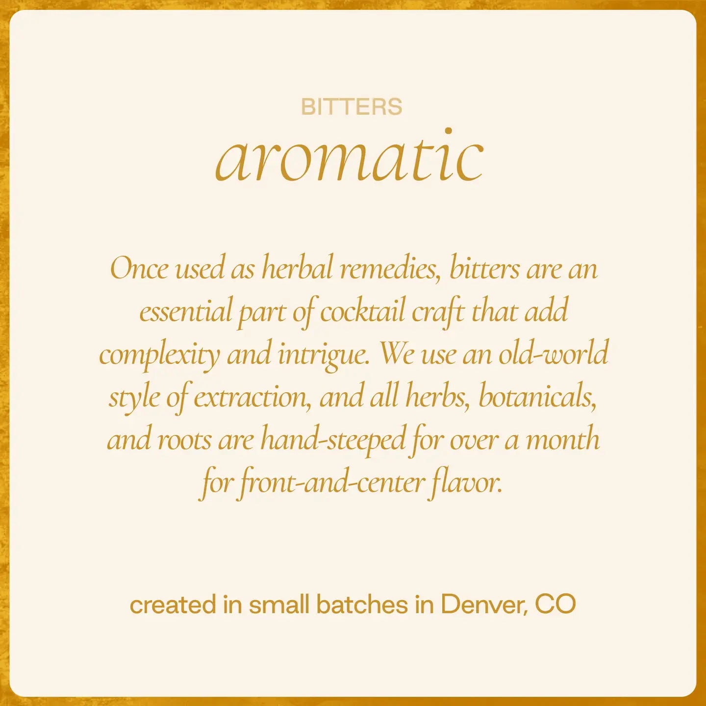 Aromatic Bitters