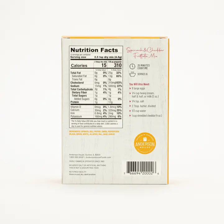 Spinach & Cheddar Frittata Mix