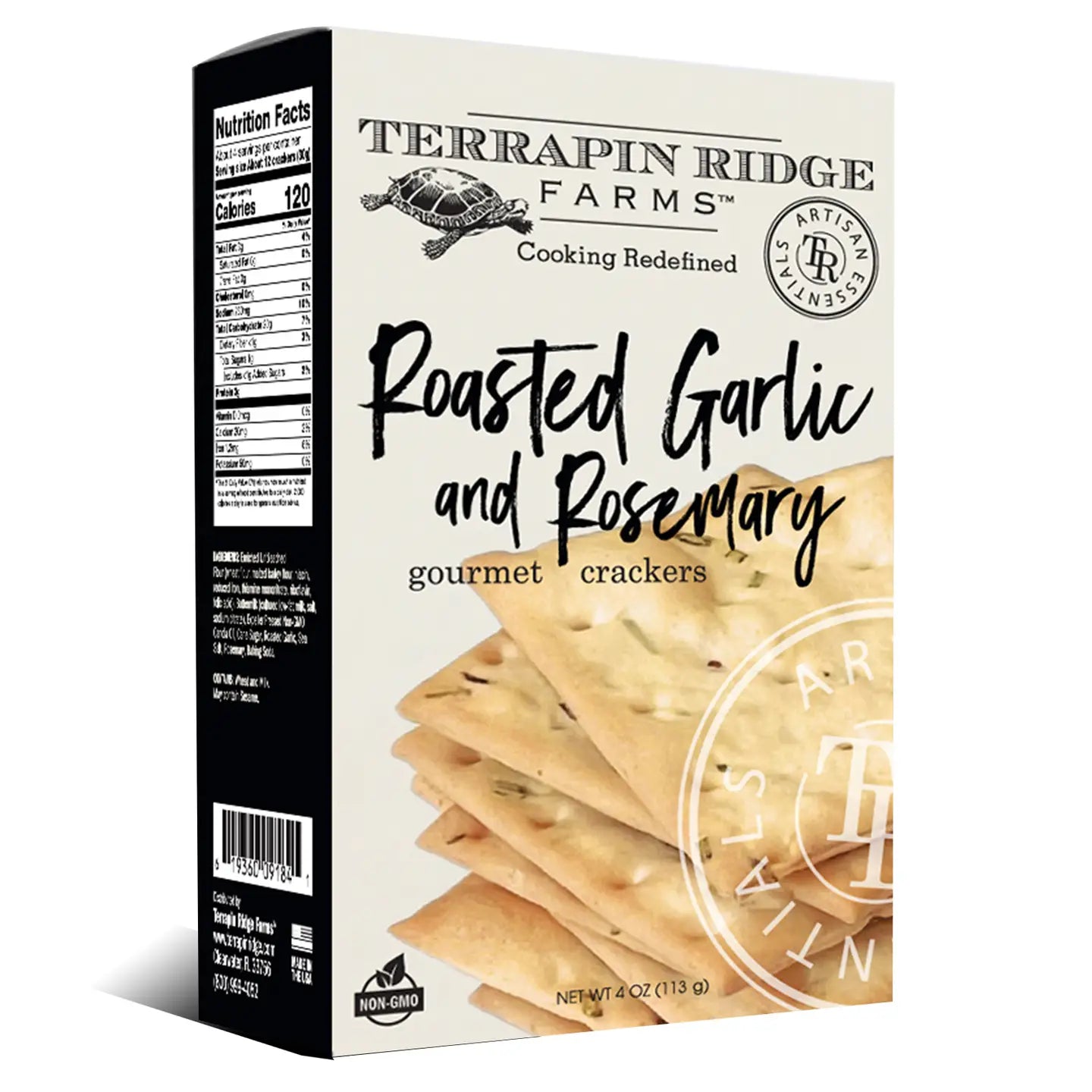 Roasted Garlic & Rosemary Crackers