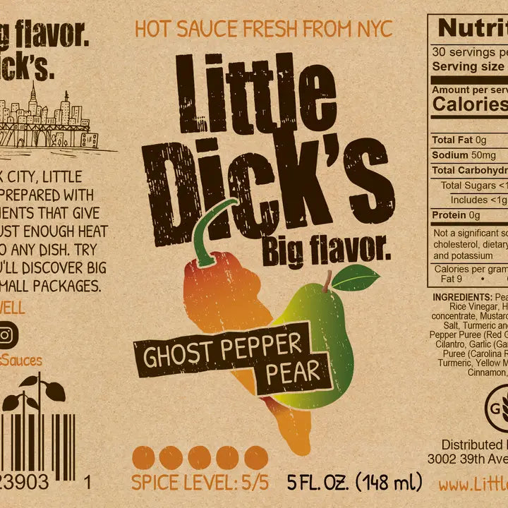 Ghost Pepper Pear Hot Sauce - Small Batch