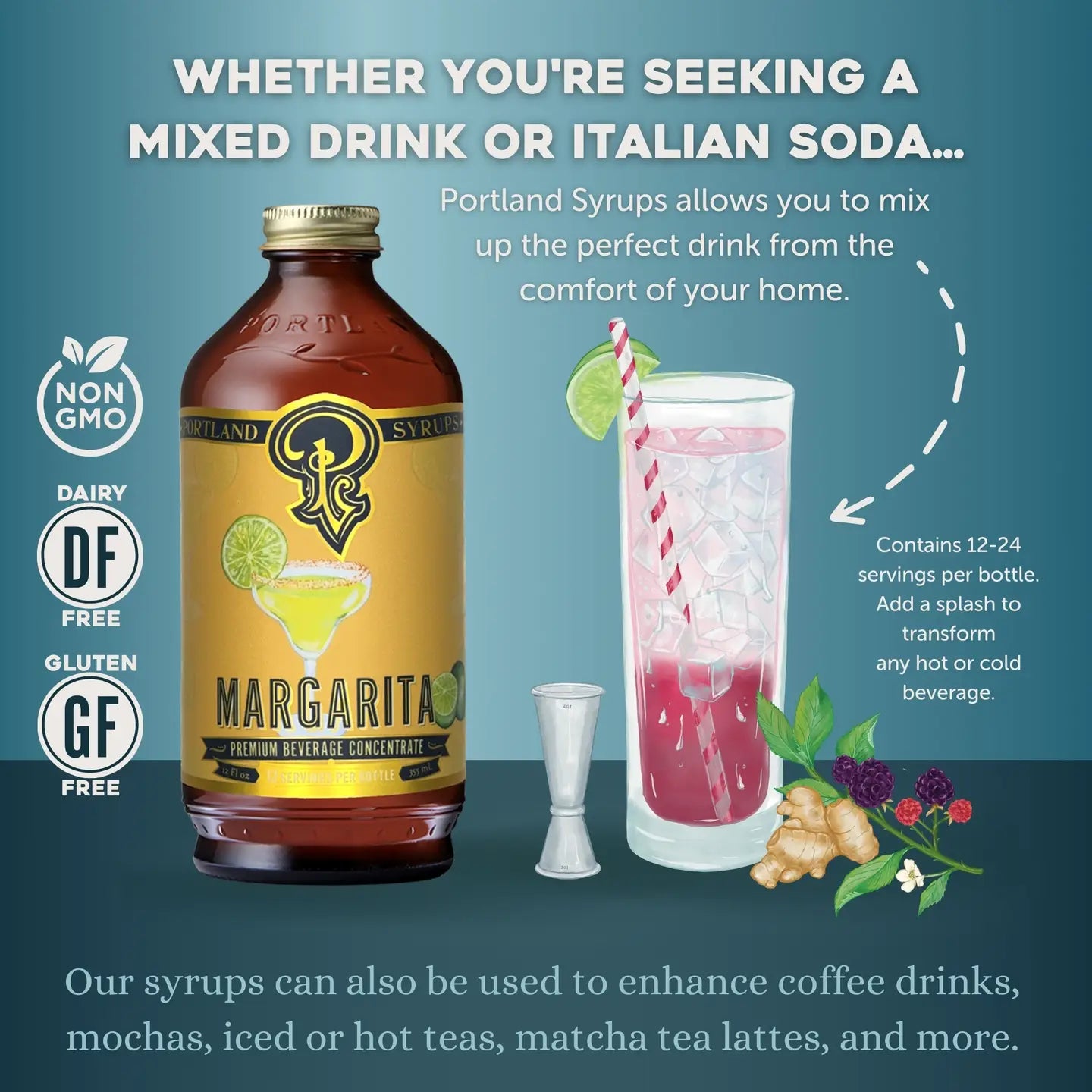 Margarita Syrup - Cocktail / Mocktail Beverage Mixer