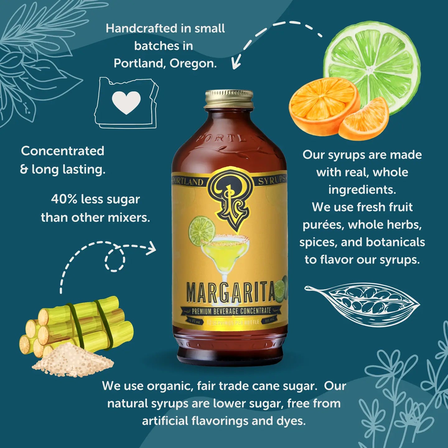 Margarita Syrup - Cocktail / Mocktail Beverage Mixer