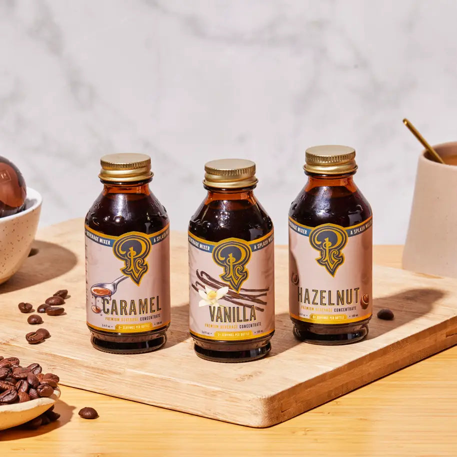 Gift Set - Coffee Syrups - Vanilla, Hazelnut, Caramel