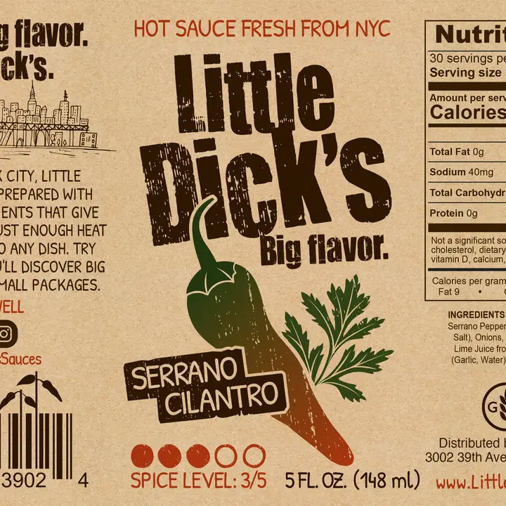 Serrano Cilantro Hot Sauce - Small Batch