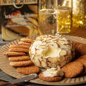 White Choc. Amaretto Cheesecake Sweet Cheeseball