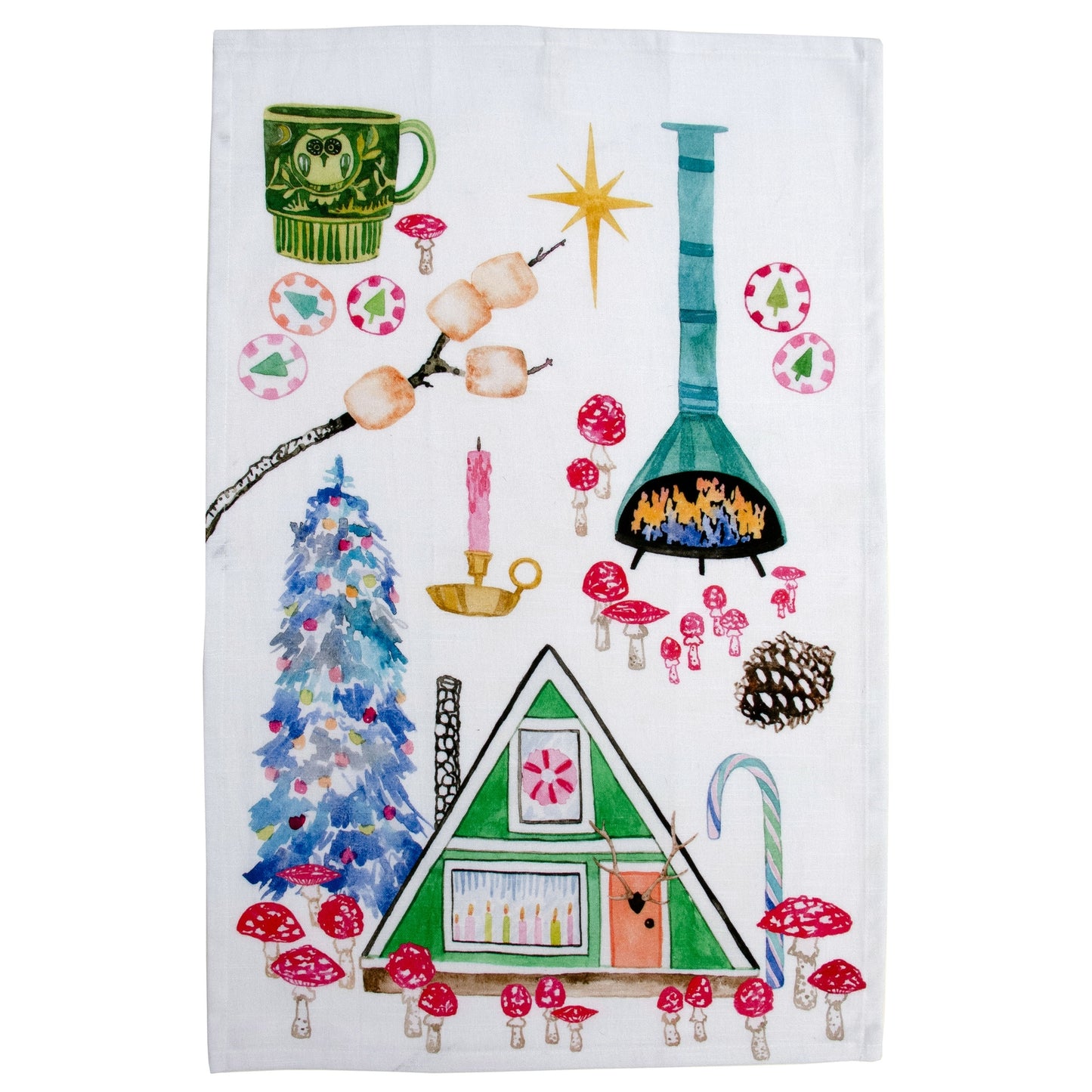 Betsy Olmsted Tea Towel - A Frame (15” x 24”) - NashvilleSpiceCompany