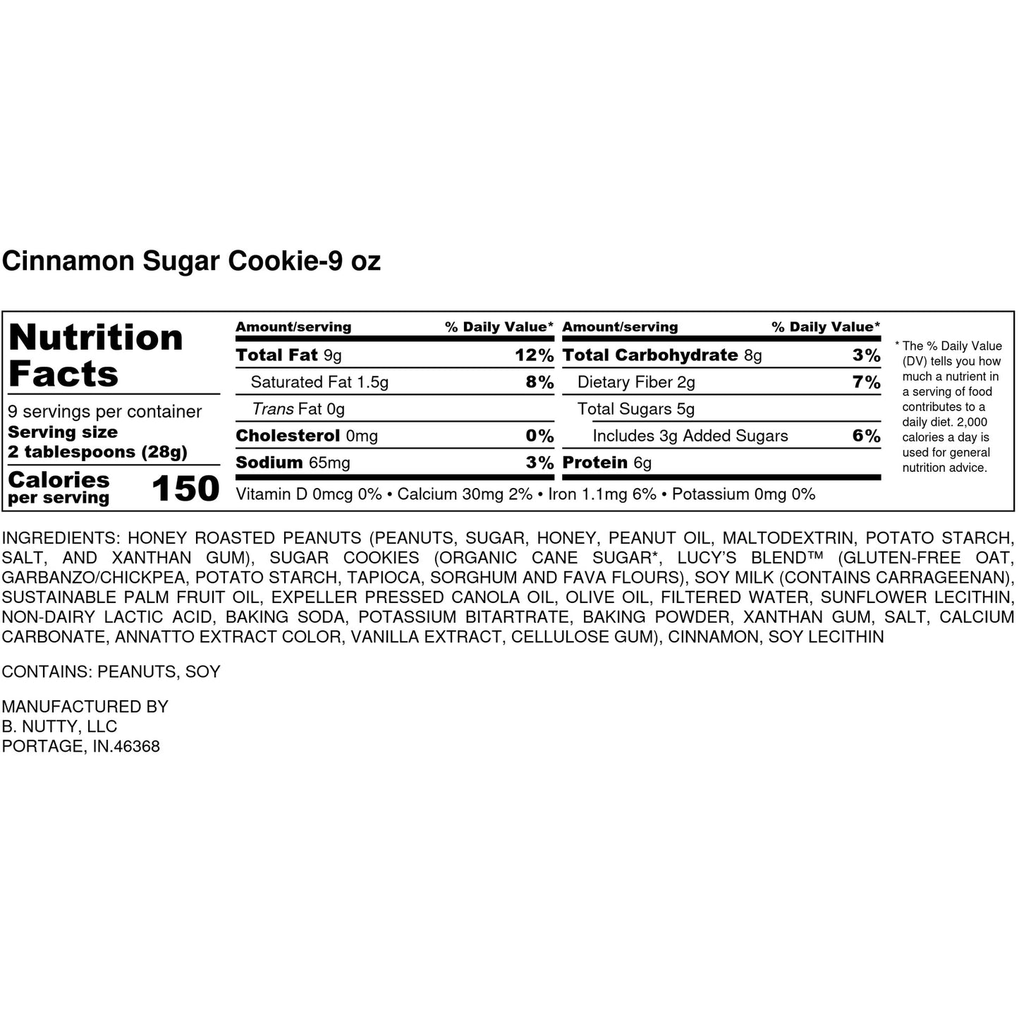 Cinnamon Sugar Cookie Peanut Butter
