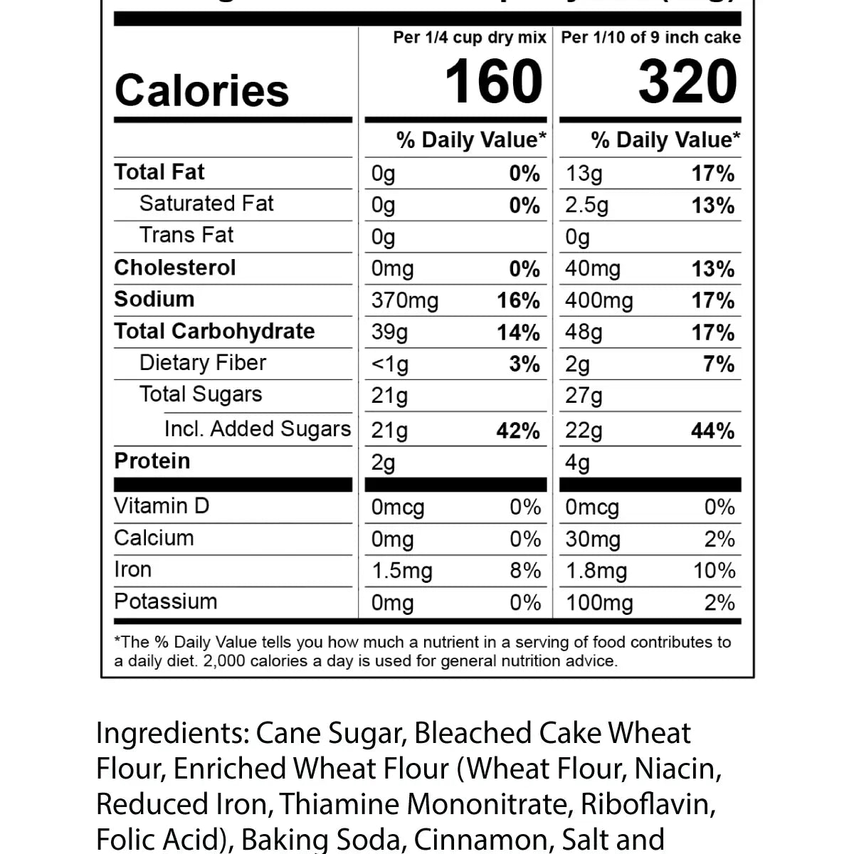 Apple Spice Cake Mix