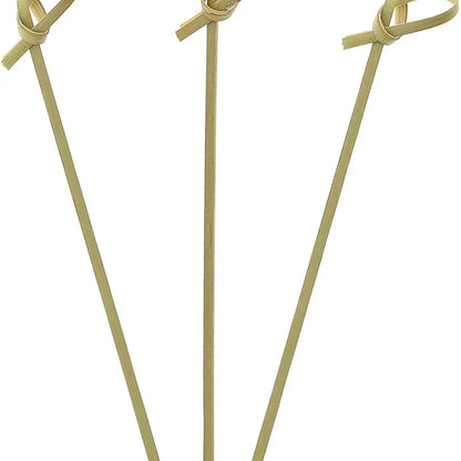 Bamboo Wood Knot Cocktail Skewer Picks - 3.5 Inches