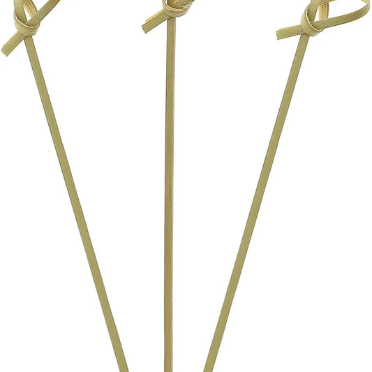 Bamboo Wood Knot Cocktail Skewer Picks - 3.5 Inches