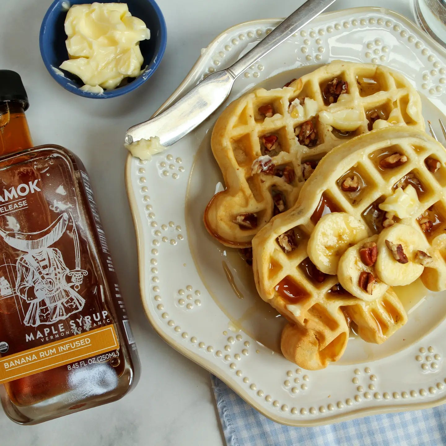 Banana Rum Infused Organic Maple Syrup