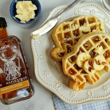 Banana Rum Infused Organic Maple Syrup