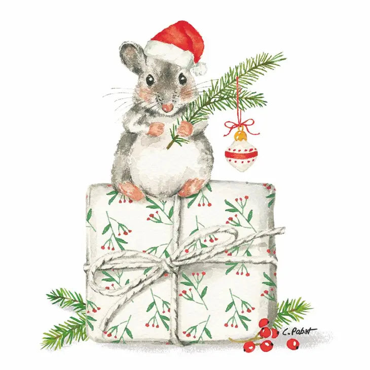 Christmas Mouse Napkin