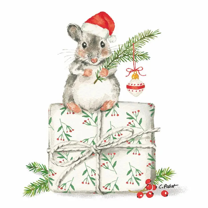 Mouse Using Napkin Christmas Fridolin Mouse Napkin – NashvilleSpiceCompany