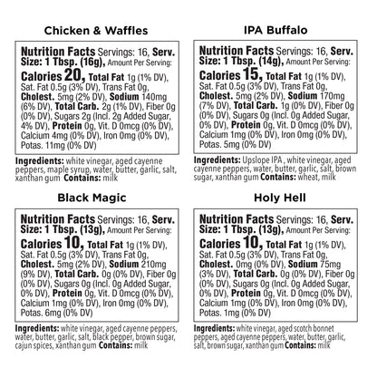 Buffalo Sauce Flight Gift Set (4 Pack)