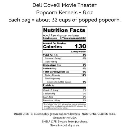 Movie Night Popcorn Kernels - Half Pound