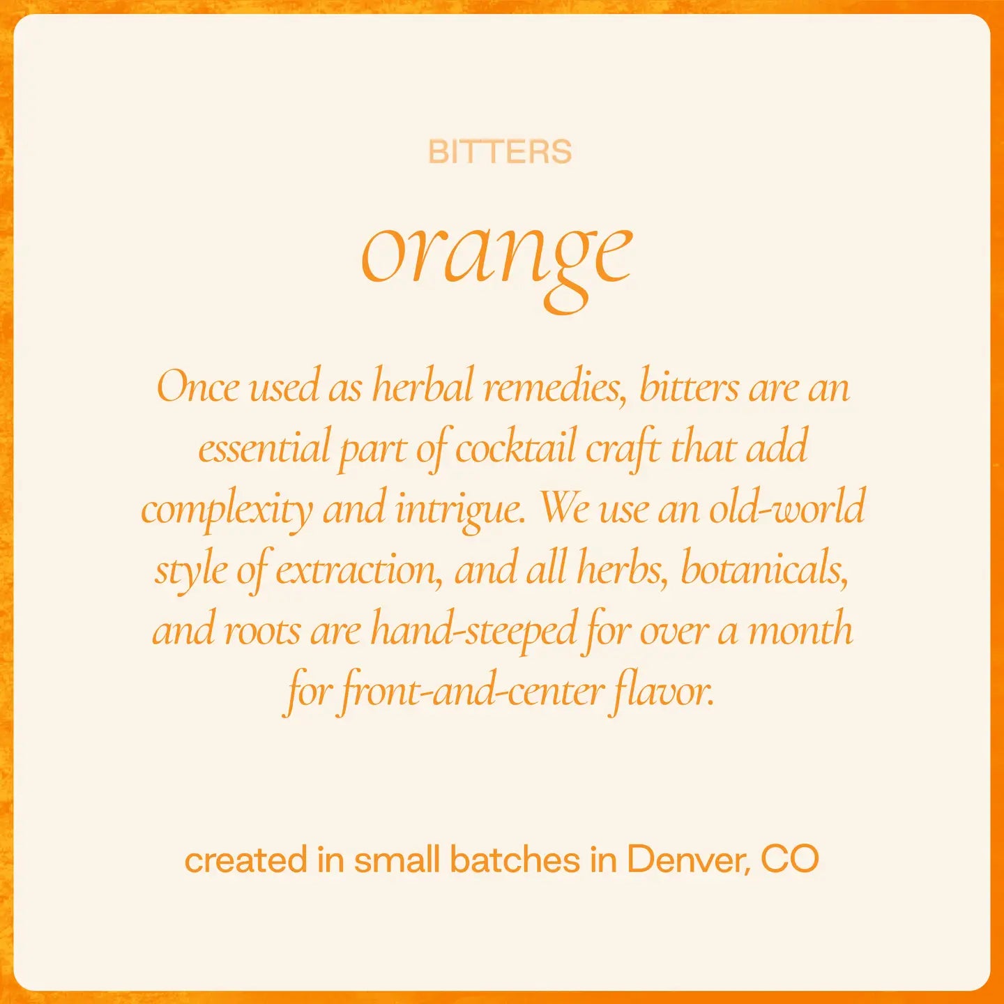 Orange Cocktail Bitters