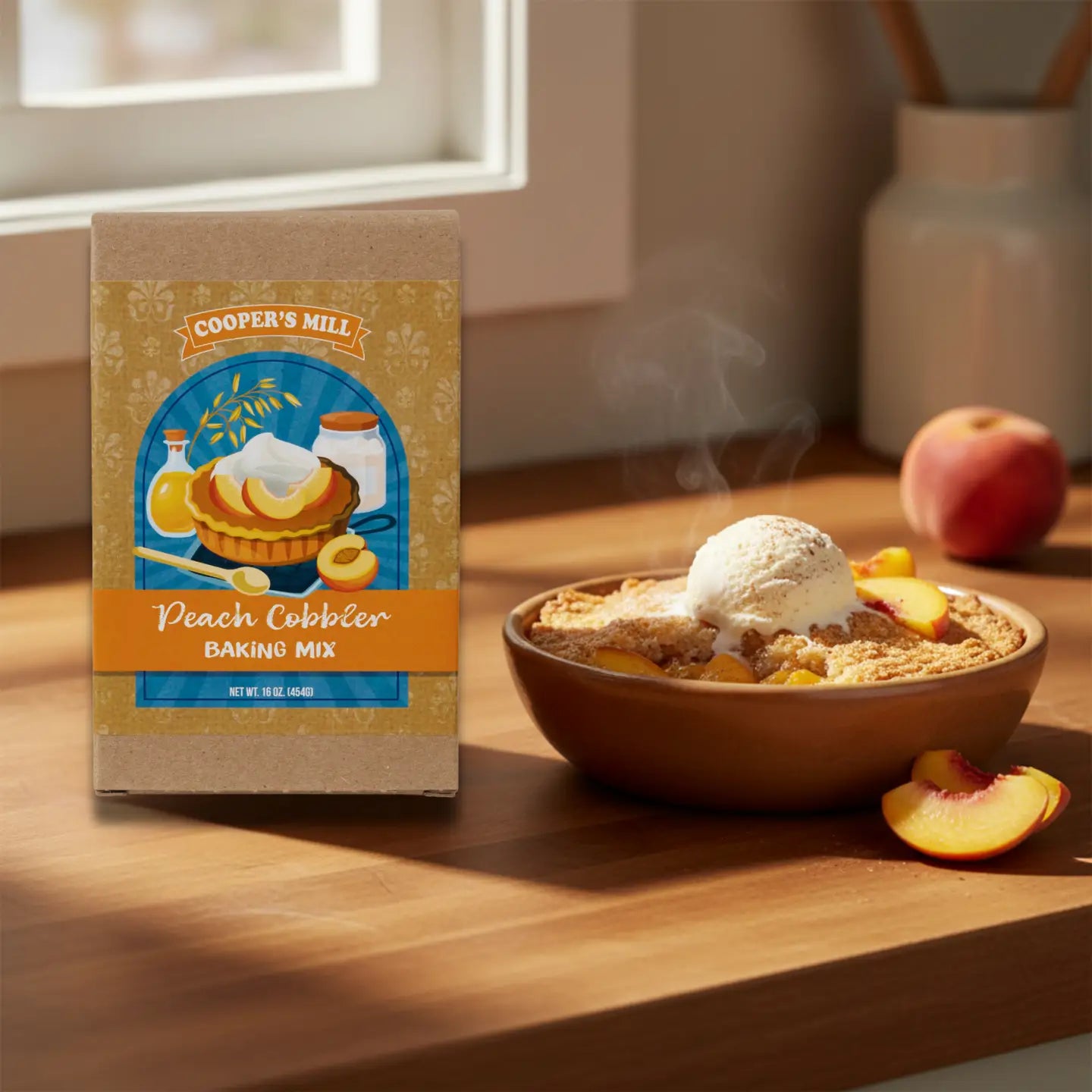 Peach Cobbler Baking Mix