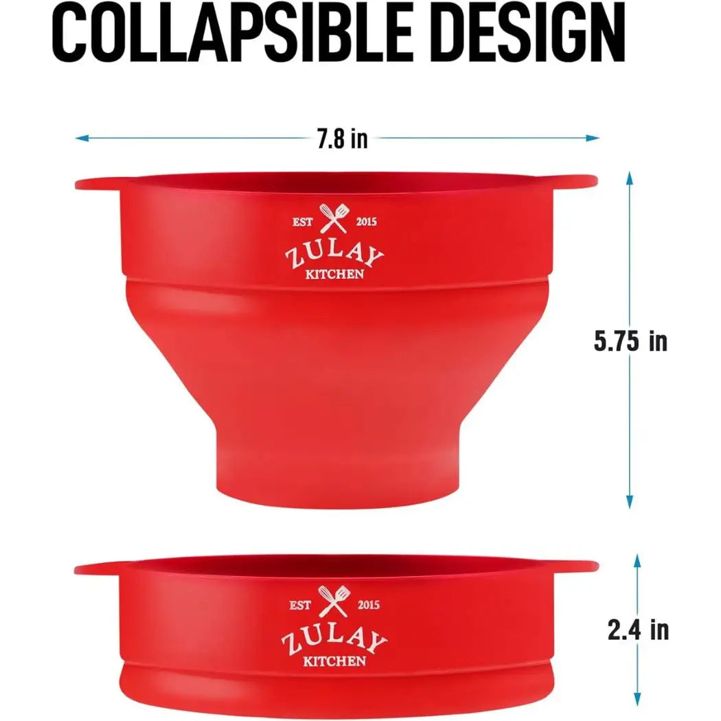 Popcorn Popper For Microwave Collapsible