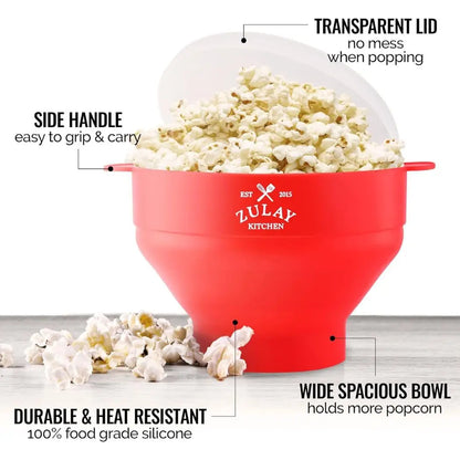 Popcorn Popper For Microwave Collapsible