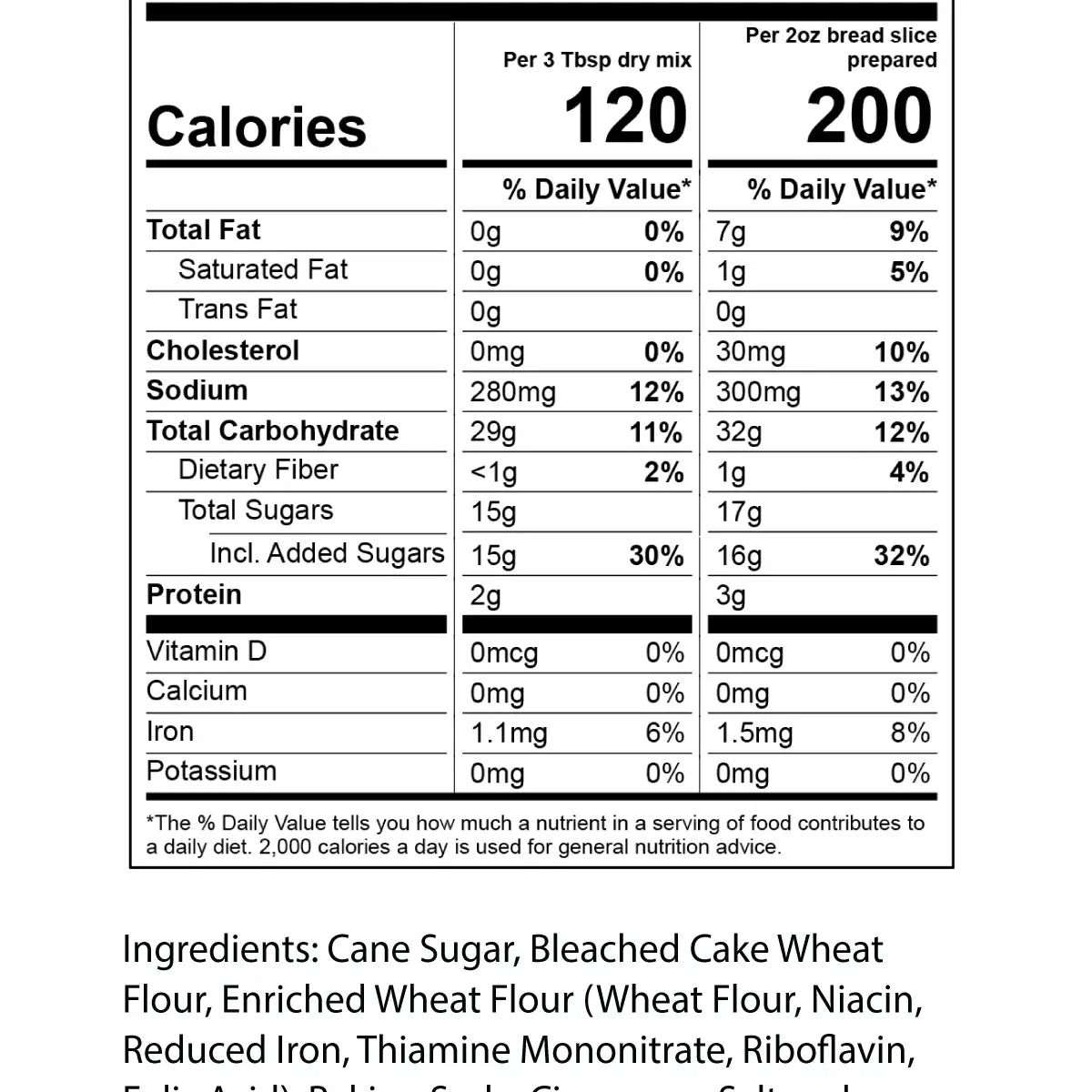 Pumpkin Bread & Muffin Mix