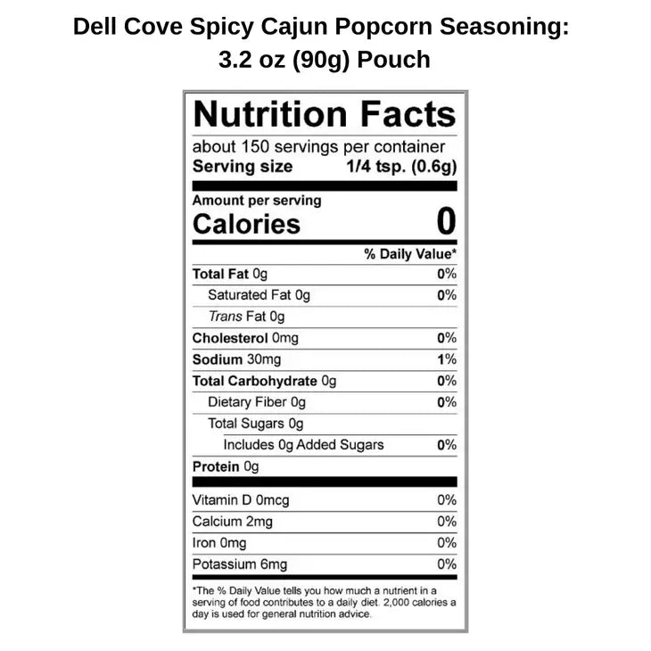 Spicy Cajun Popcorn Seasoning