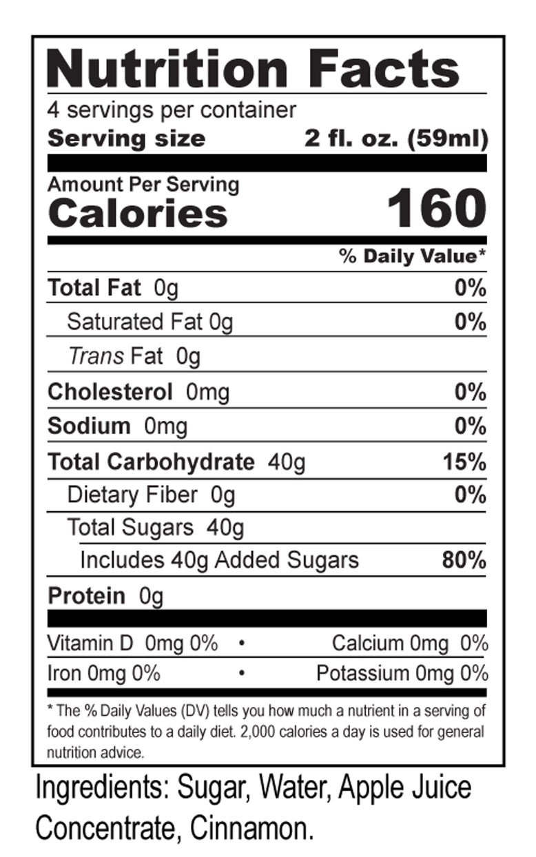 Apple Cinnamon Syrup