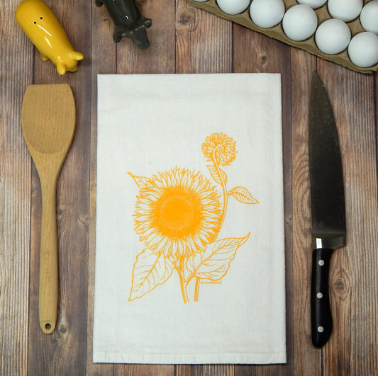Sunflower Flour Sack Tea Towel - NashvilleSpiceCompany