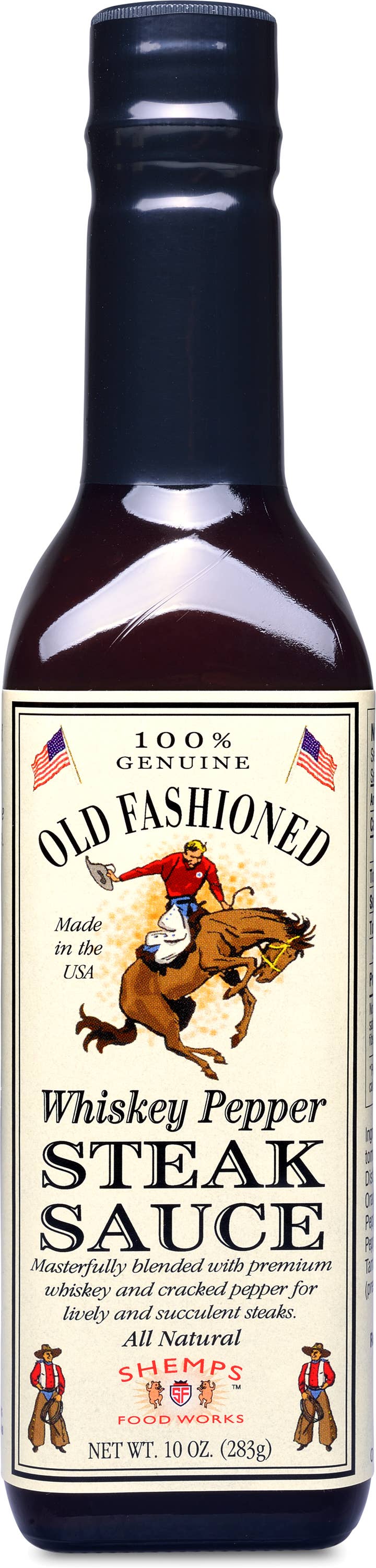 Shemps Old Fashioned Whiskey Pepper Steak Sauce - 10 oz. - NashvilleSpiceCompany