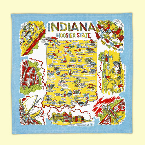 Indiana Map Towel - NashvilleSpiceCompany