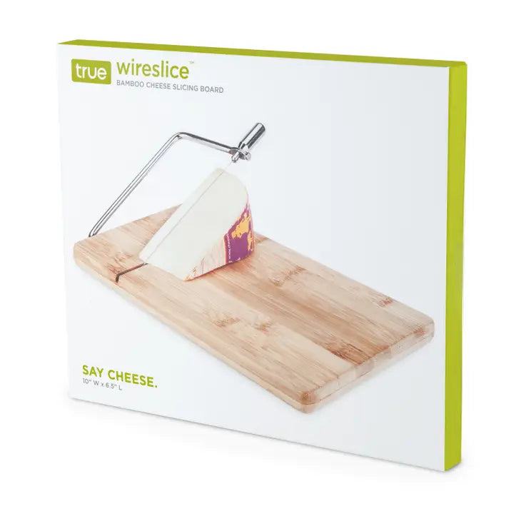 Wireslice Bamboo Cheese Slicing Board
