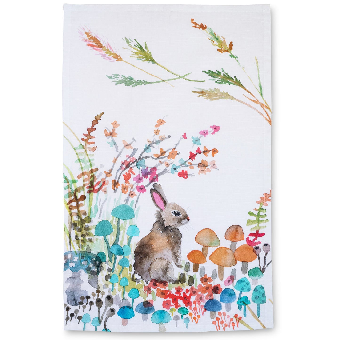 Betsy Olmstead Woodland Bunny Tea Towel (15” x 24”)